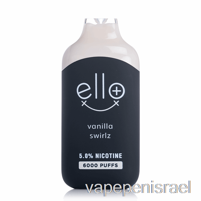 חד פעמי Vape Israel Blvk Ello Plus 6000 חד פעמי וניל Swirlz